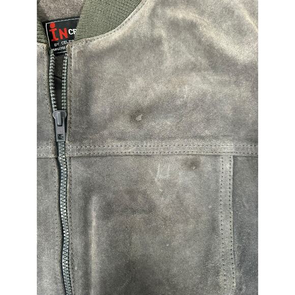 In Crowd Leather Bomber Jacket - Picture 4 of 4